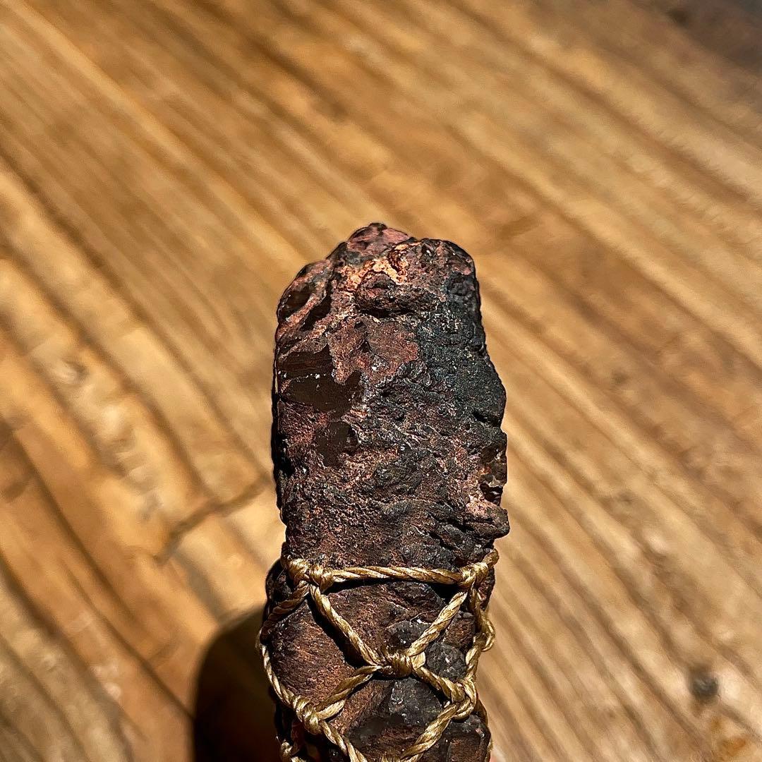 ヒマラヤ水晶 + 溶岩 ＊ ハンドメイド マクラメネックレス