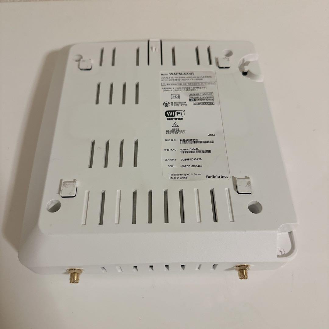 動作確済 バッファロー WAPM-AX4R Wi-Fi6 法人向け無線LAN