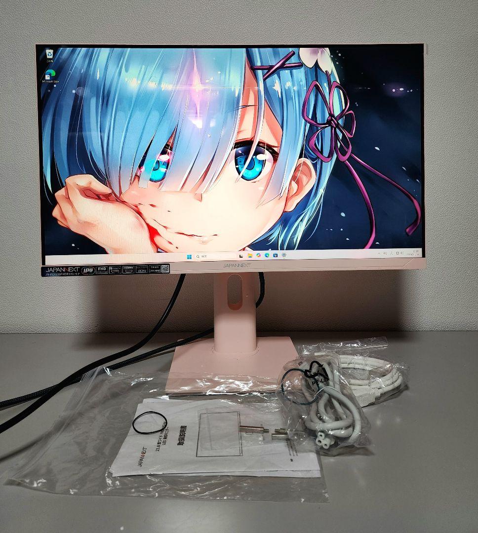 可愛い　ピンク　JAPANNEXT 23.8インチゲーミングモニター　180Hz