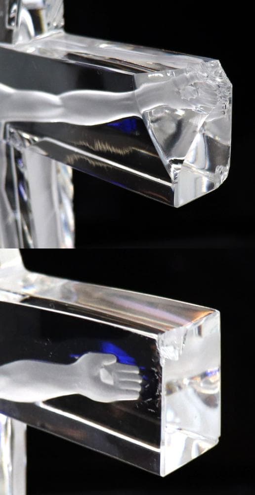 バカラ 激レア イエス・キリスト像 オブジェ 十字架 フィギュア 限定 廃盤