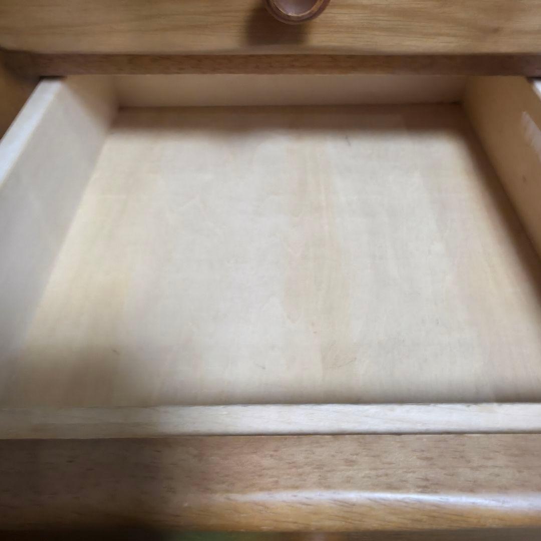 258】美品　カリモク　電話台　サイドテーブル　カントリー調　キャビネット