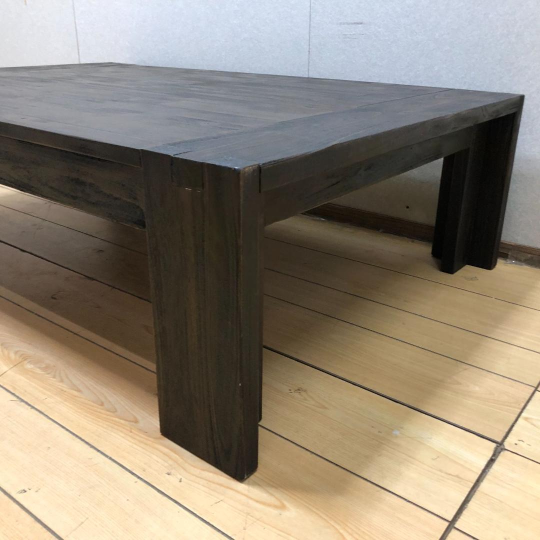 送料無料 座卓 ローテーブル 4人 うづくり 和室 ビンテージ 88205