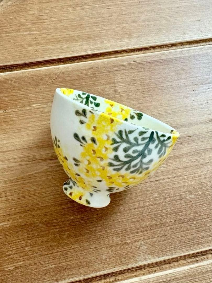 山野辺彩さん　ミモザと鳥　小鉢　フリーカップ　未使用品