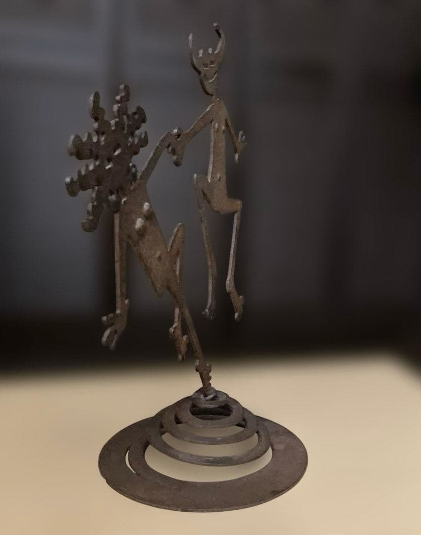 海外作家Rosemary Pozzi作 アイアン彫刻33cm