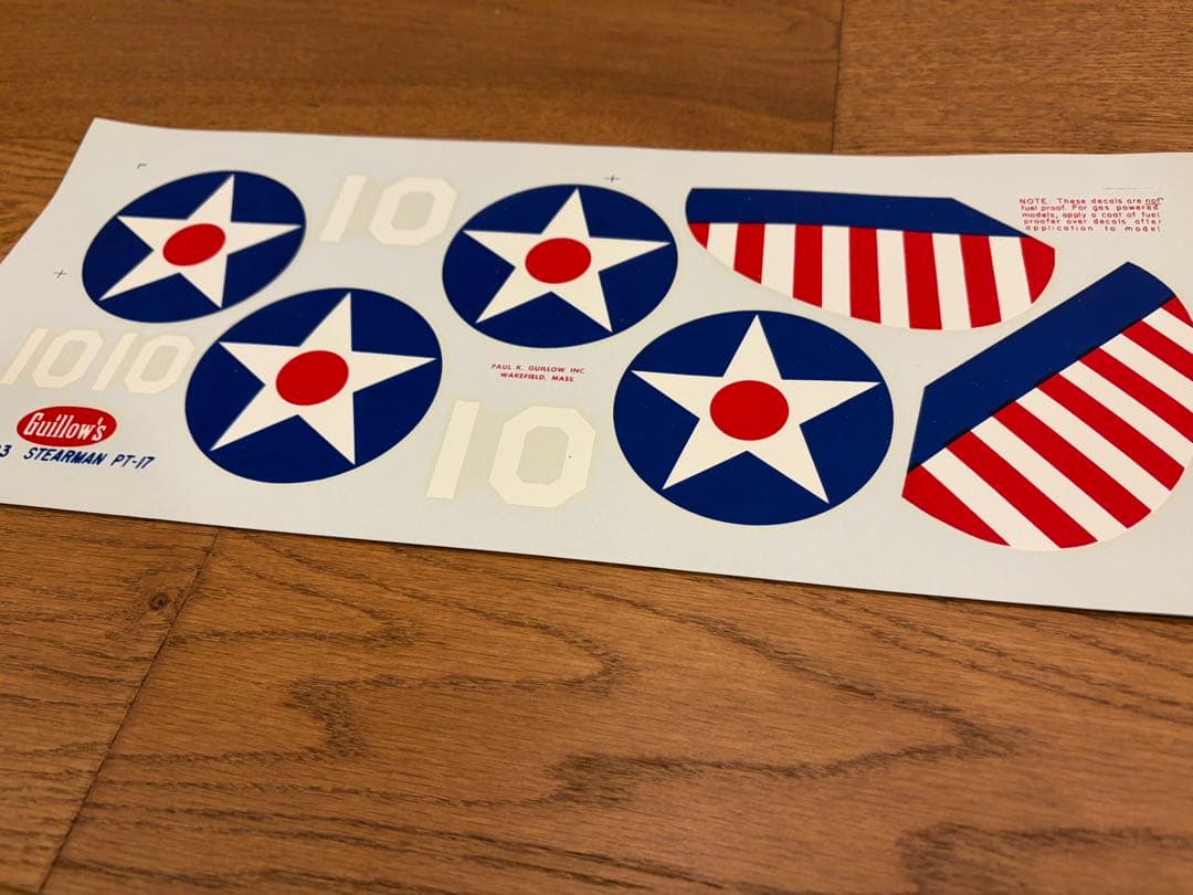 未組立 ギローズ ステアマン PT-17 ゴム動力 飛行機 バルサ材 模型キット