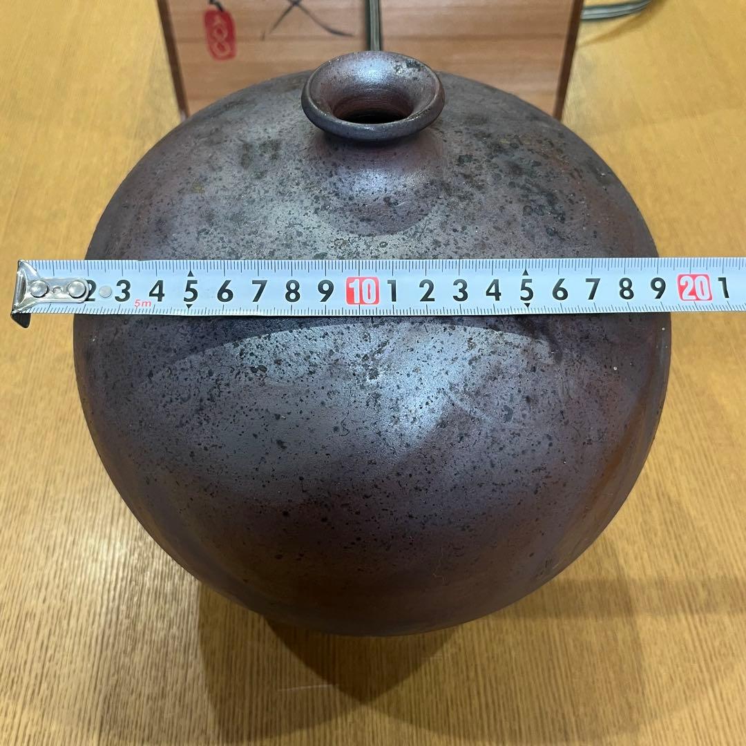 丹波窯変 佐藤玄 作 花瓶 花入 花器 陶芸家作品 茶室 インテリア