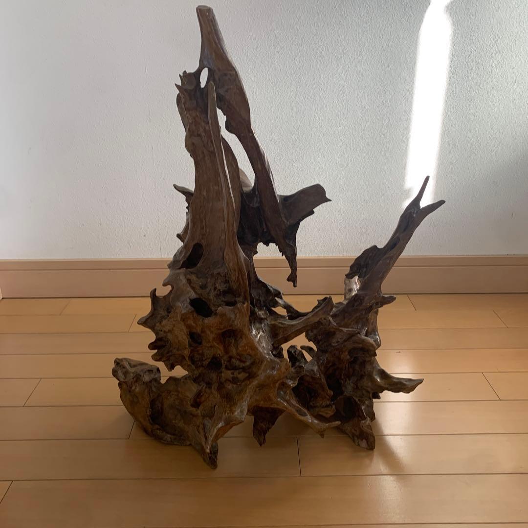 希少‼️ 木製インテリア置物 自然形状　流木(50×50×66)