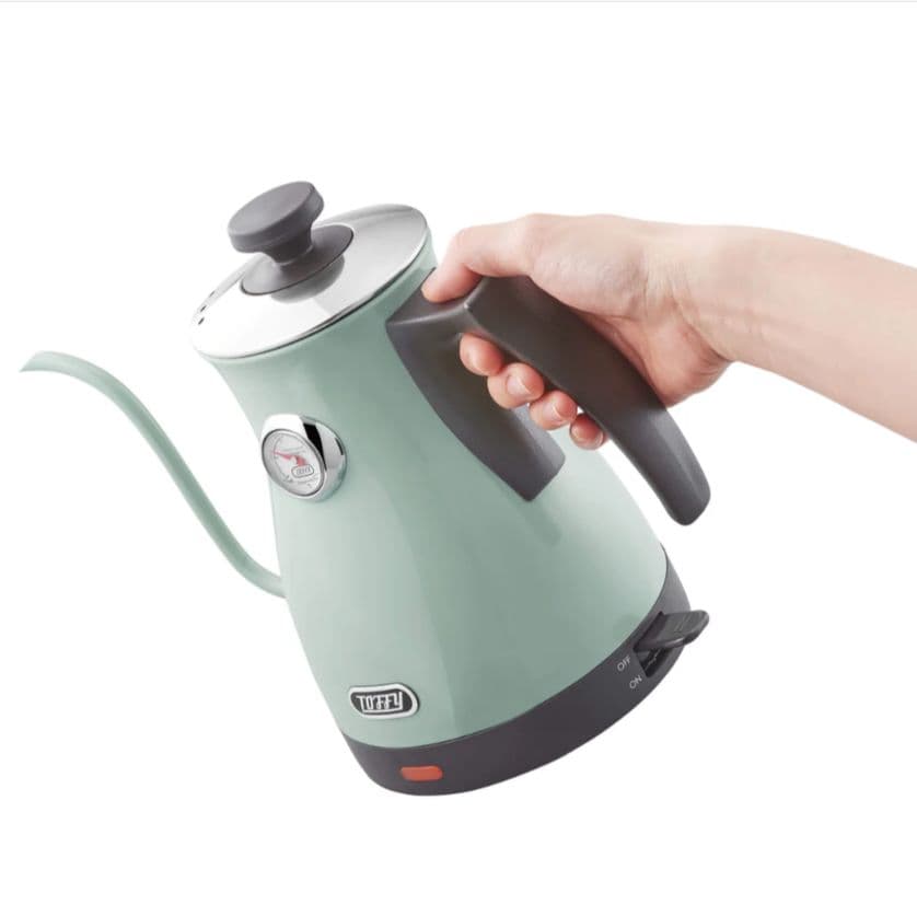 【新品未使用】Toffy 温度計付きケトル　PALE AQUA