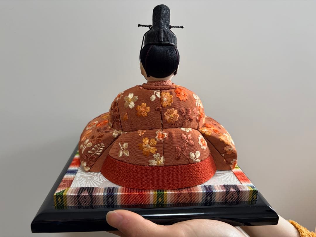 【美品】原孝洲 作 木目込み雛人形 親王飾り　伝統工芸｜内裏雛｜屏風・小物一式付