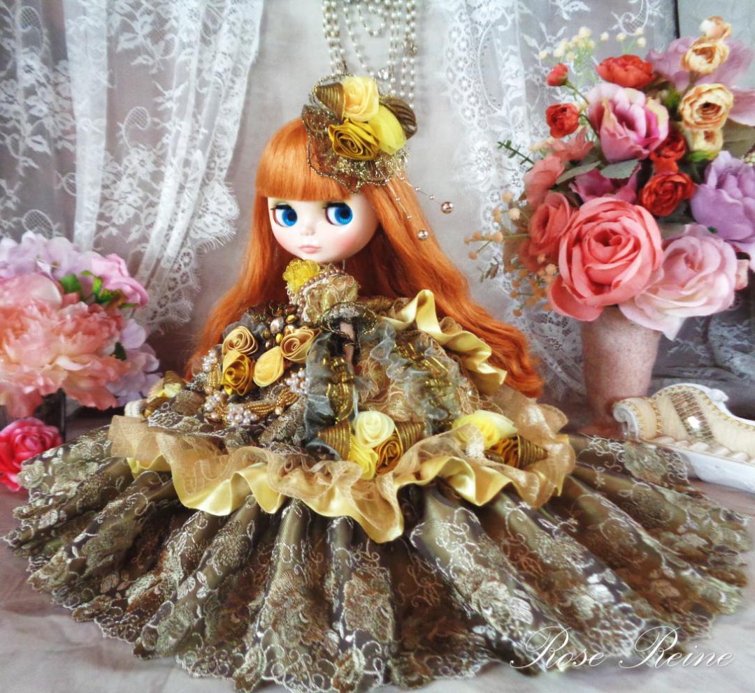 春祭セール！ヴィクトリア女王 クラシカルスモーキーのゴージャスフリルドールドレス