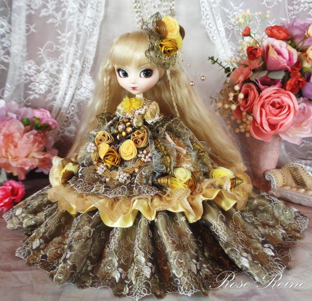 春祭セール！ヴィクトリア女王 クラシカルスモーキーのゴージャスフリルドールドレス