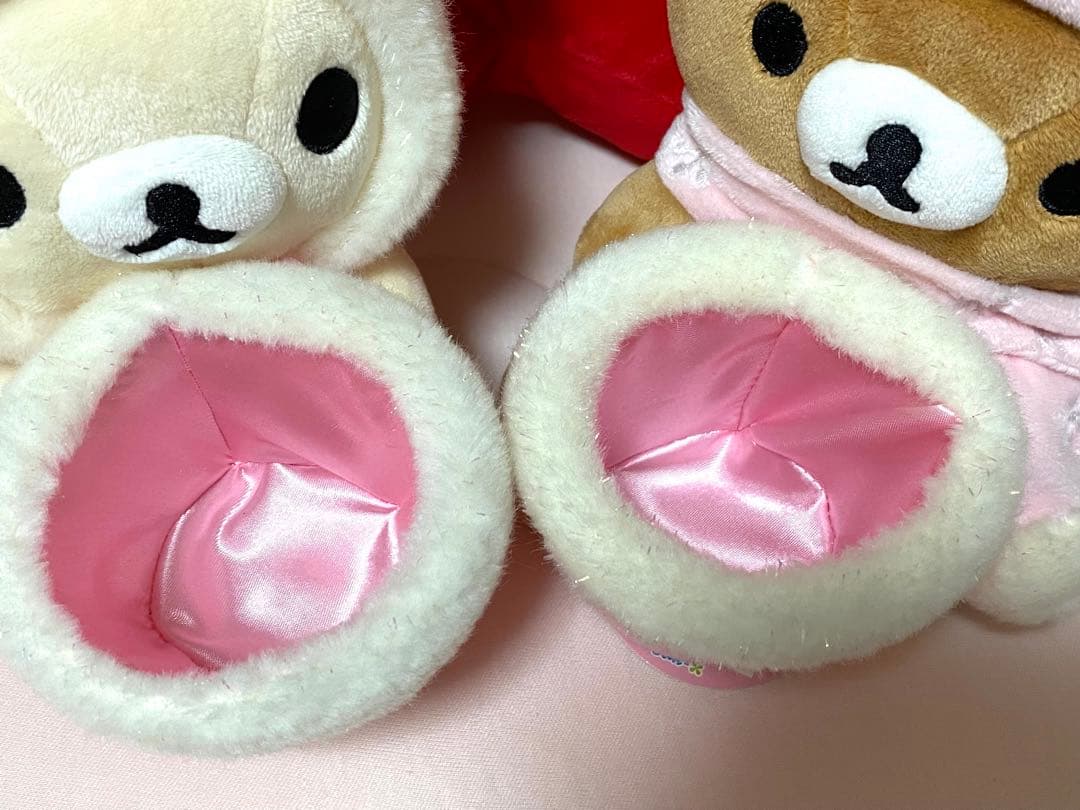 リラックマ　ぬいぐるみ　小物入れ　Pink  Winter セット