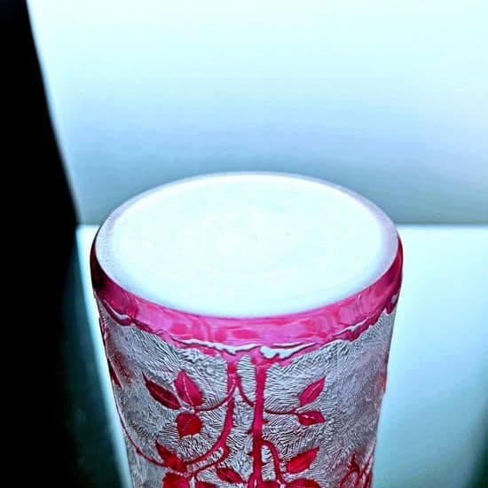 花のオールドバカラ エグランチエの香水瓶#61【1916年カタログ】ピンク