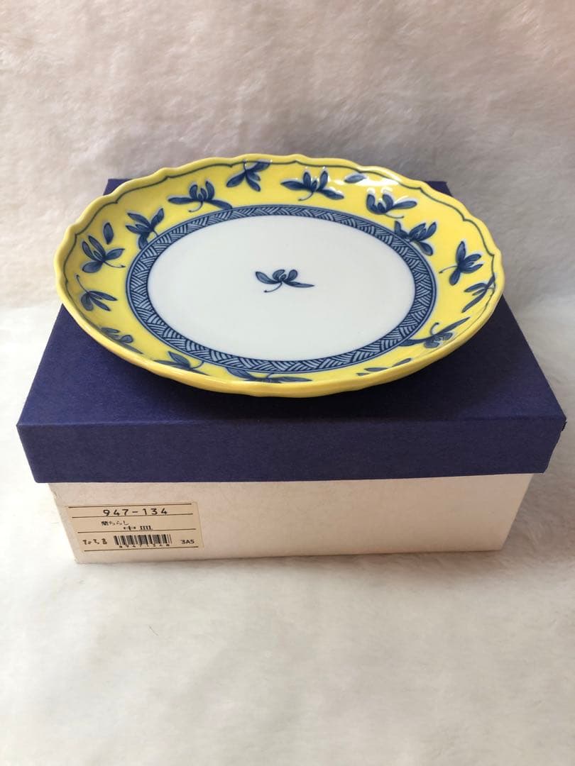 新品　未使用　たち吉　蘭ちらし 中皿 5枚セット