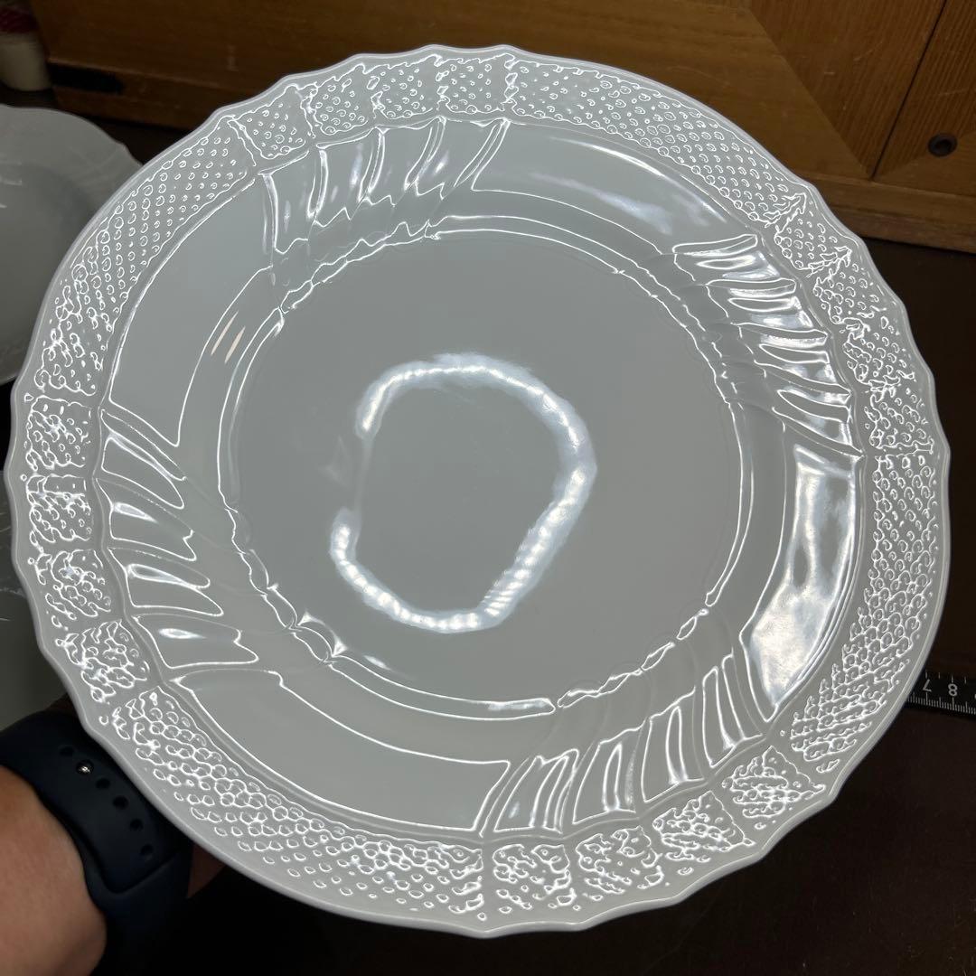 リチャードジノリ　ベッキオホワイト　ディナープレートとパスタプレート　各２枚