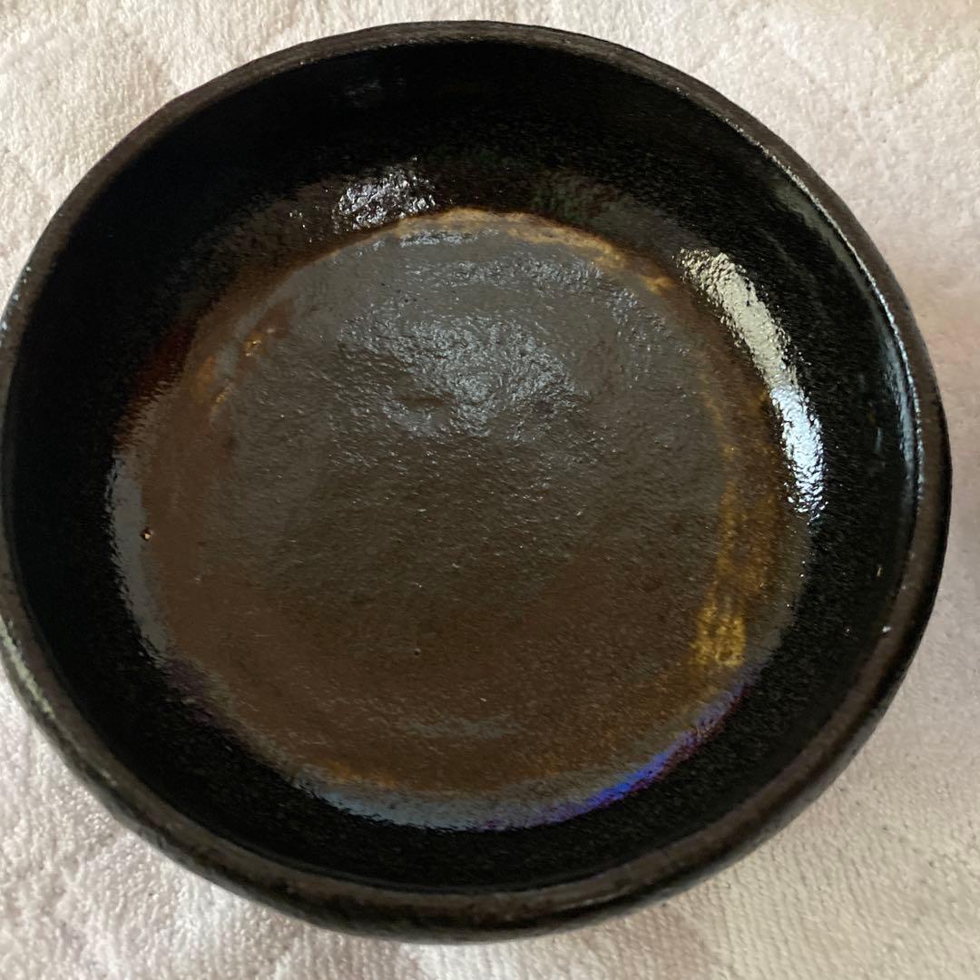 松楽　楽焼　楽茶碗　黒楽　佐々木松楽　茶道具　茶碗