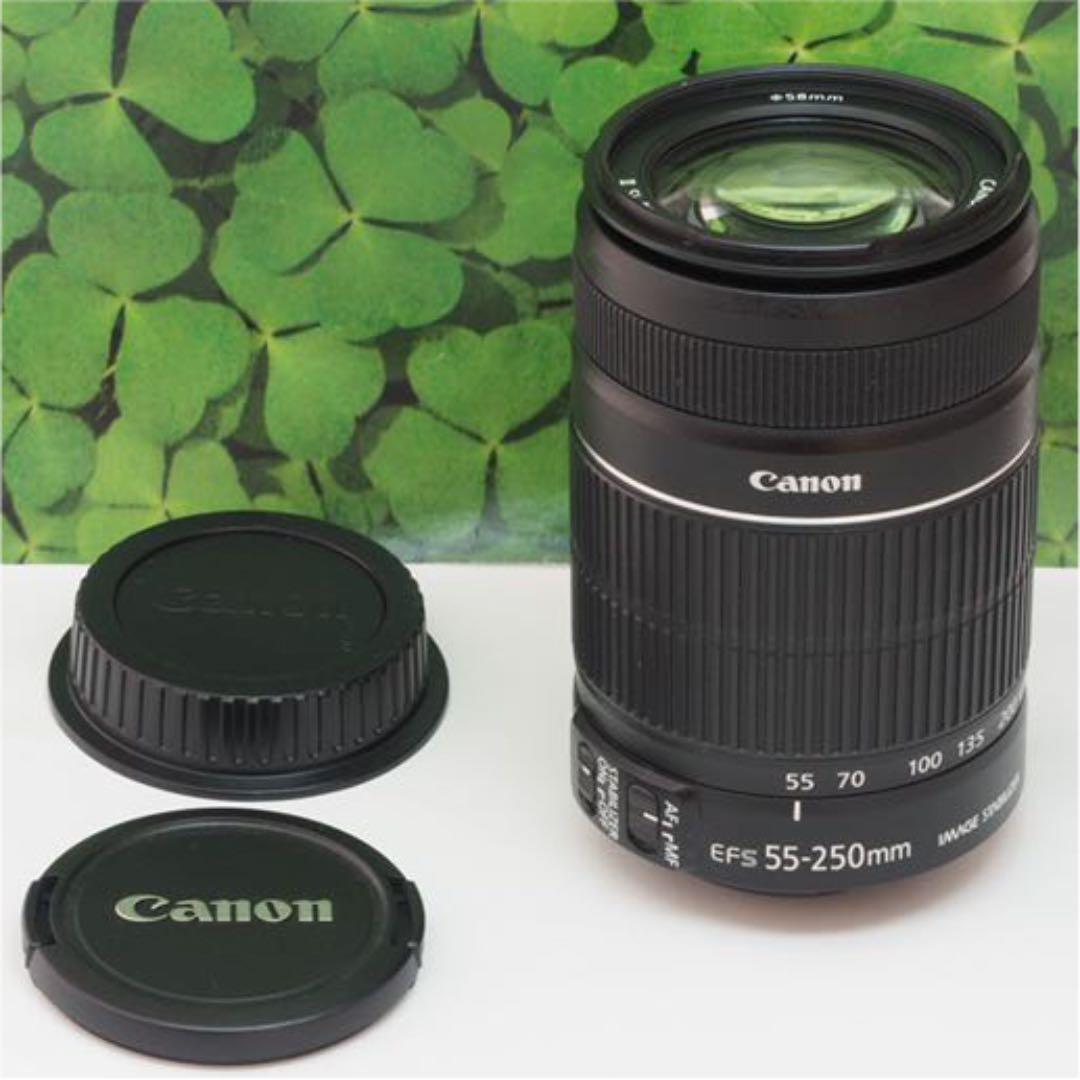【美品】キャノンEF-S55-250mm ISⅡ手ブレ補正⭐️イベントで大活躍