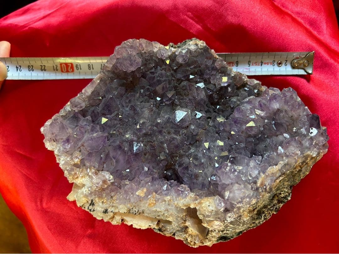 紫石英　水晶　天然石　クラスター　クォーツ　原石　アメジスト　パワーストーン
