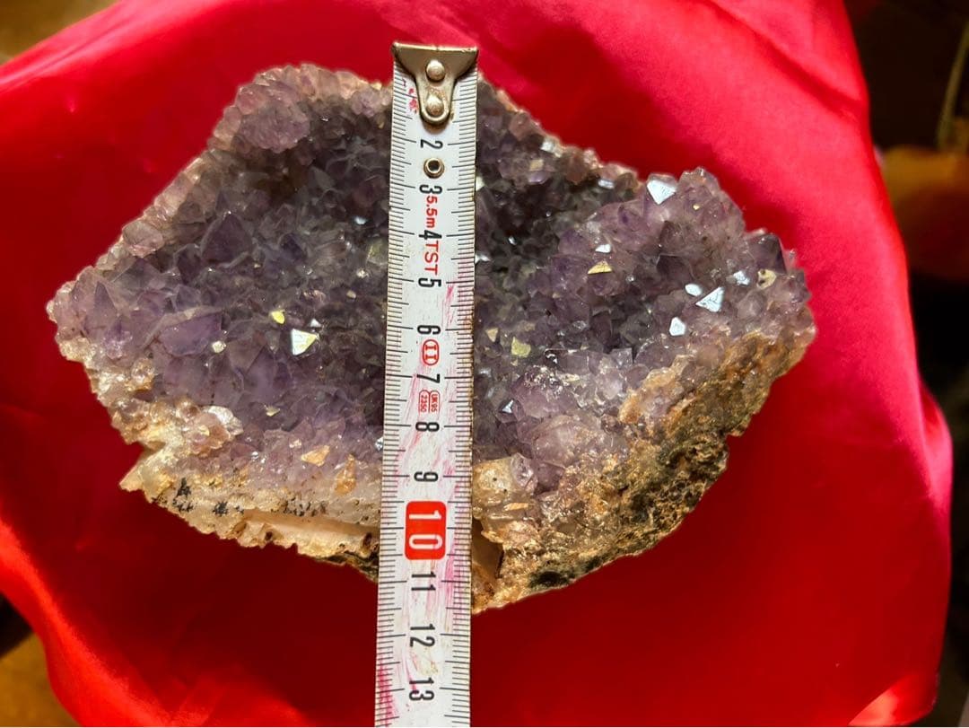 紫石英　水晶　天然石　クラスター　クォーツ　原石　アメジスト　パワーストーン
