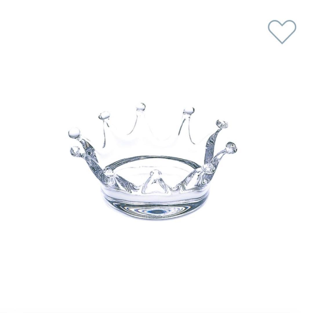 Sghr スガハラ ガラス ミルククラウン 大小２個セット 【廃盤希少】