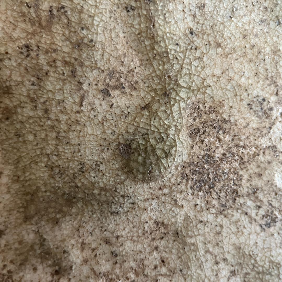 鎌倉時代 古瀬戸 灰釉瓶子 菊紋入 h32cm φ19cm