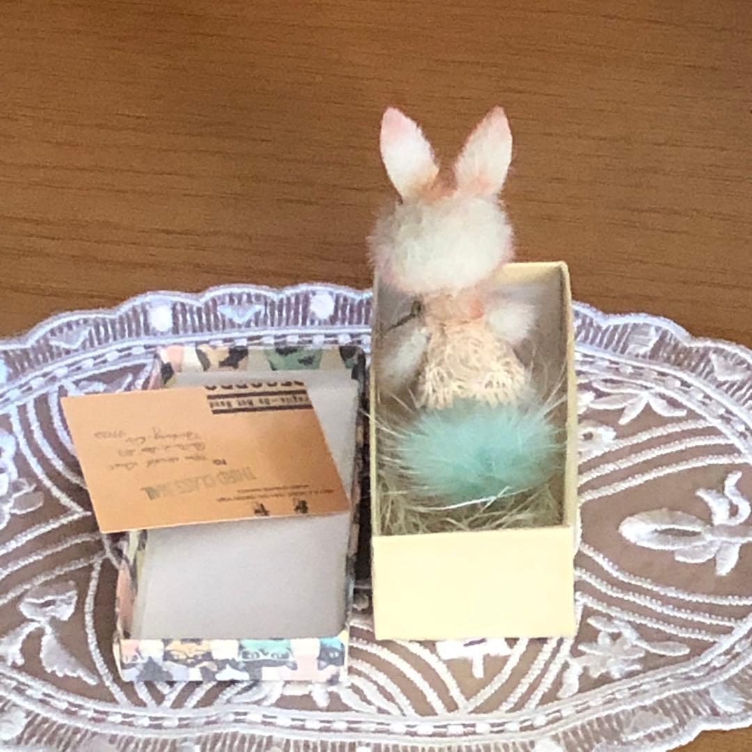 うさぎ　アートドール　テディベア　モヘア