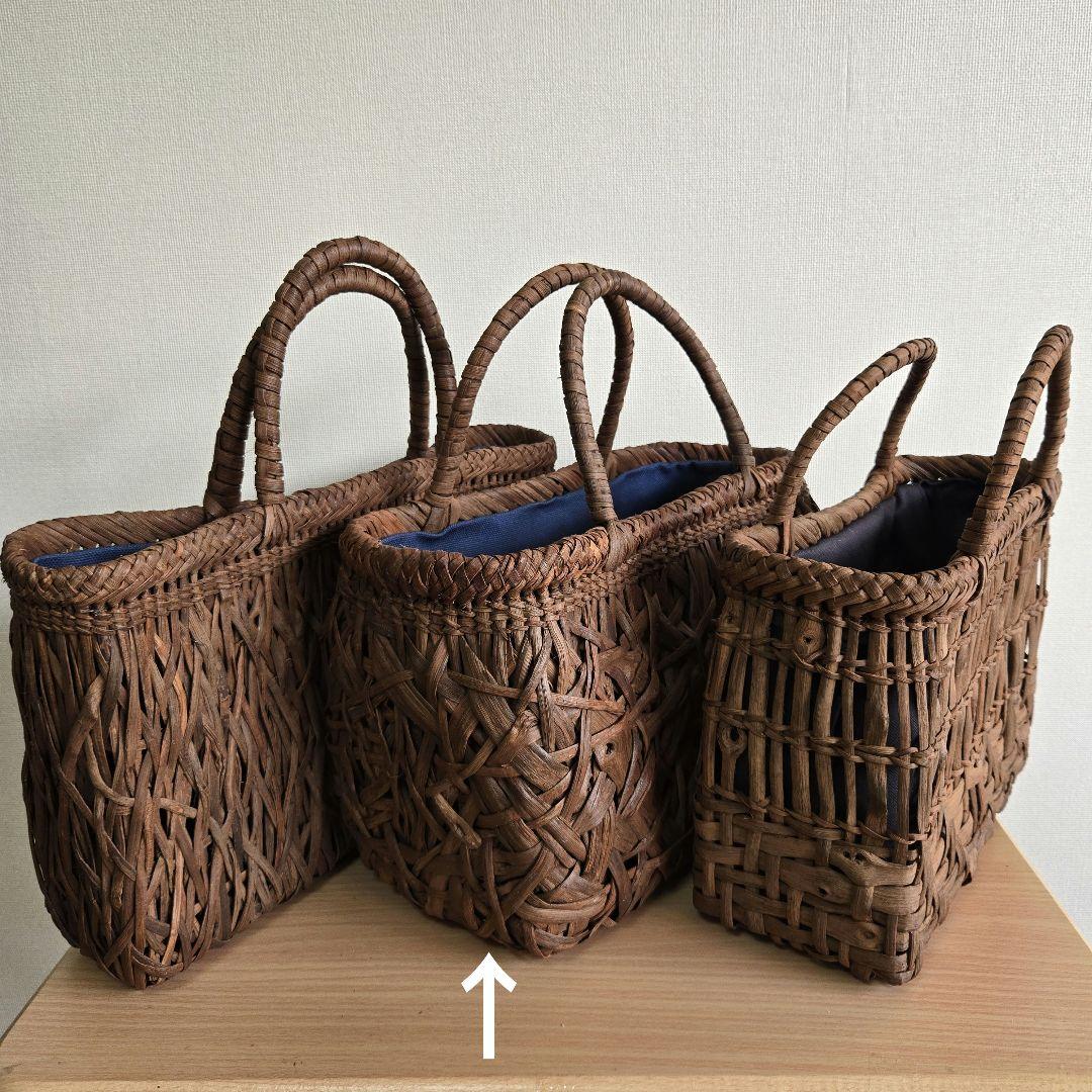 国産 山葡萄籠バッグ②