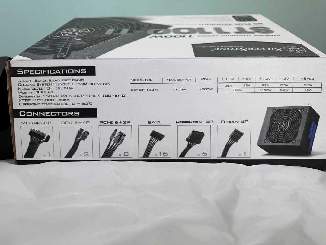 SilverStone ST1100-TI 1100W Titanium 電源