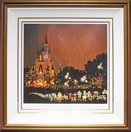 ヒロヤマガタ 【ブラウンキャッスル】 ディズニー シルクスクリーン 保証書有り