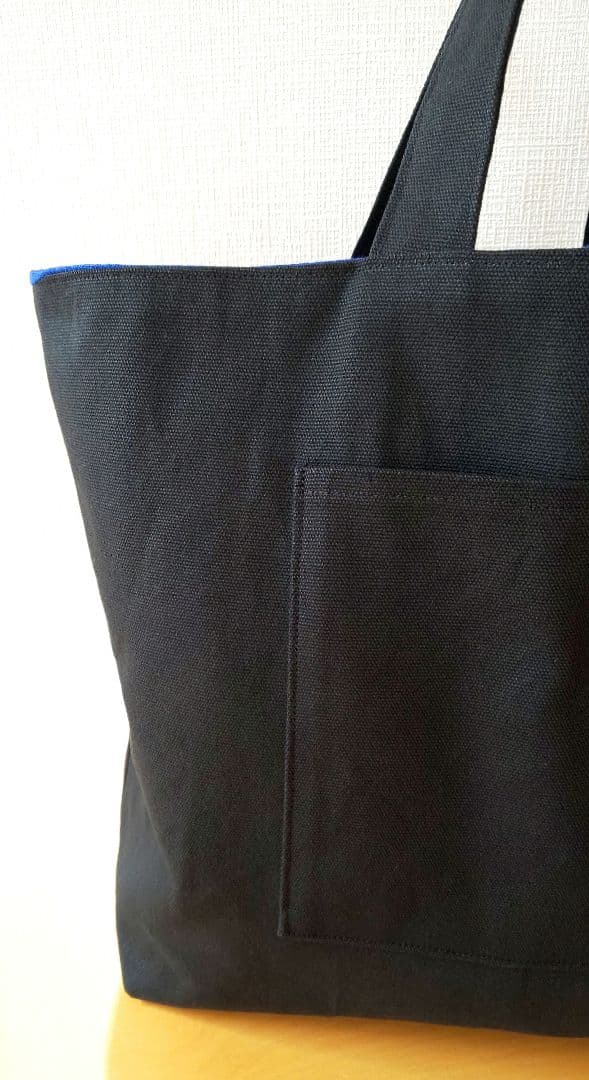 ■エマ　ロイヤルブルートート、ブラック帆布2wayトート 2点おまとめ