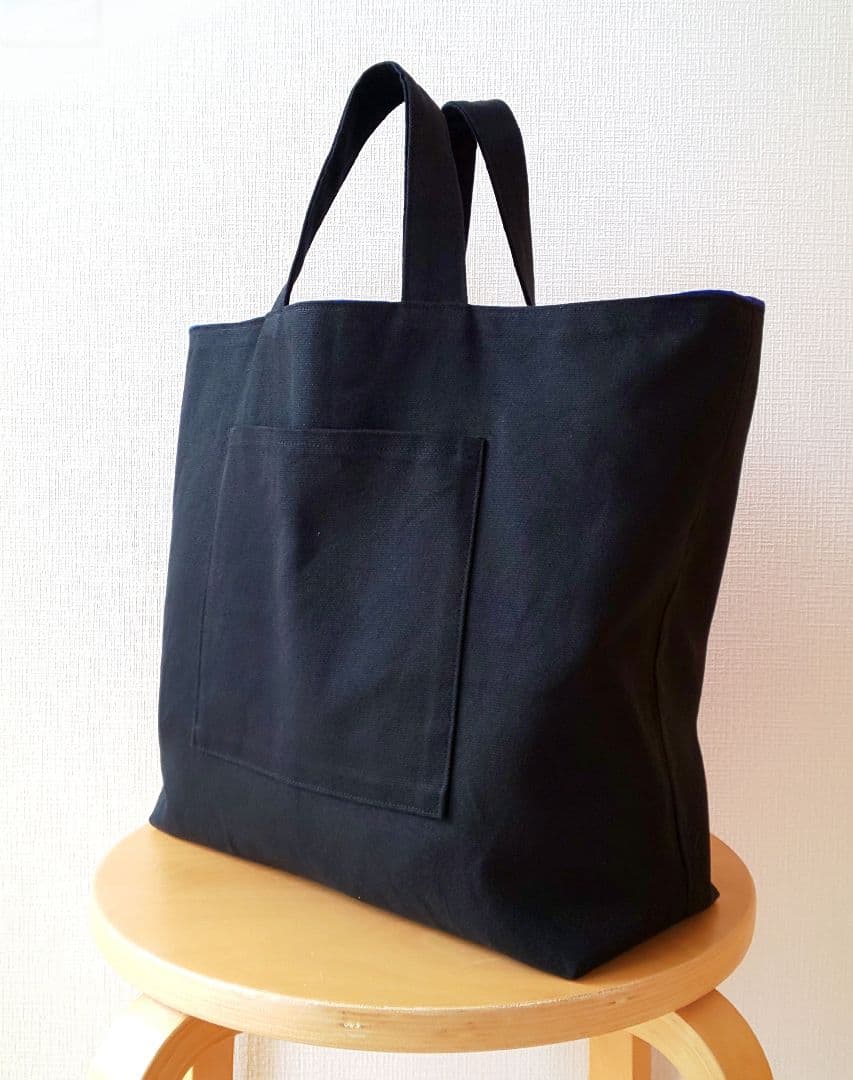 ■エマ　ロイヤルブルートート、ブラック帆布2wayトート 2点おまとめ