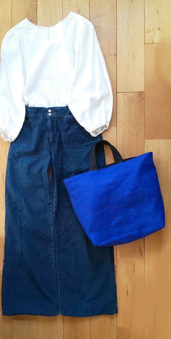 ■エマ　ロイヤルブルートート、ブラック帆布2wayトート 2点おまとめ