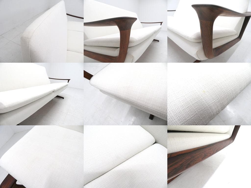 展示品　ヨハネスアンダーセン　ローズウッド　3人掛けソファ　北欧　ビンテージ