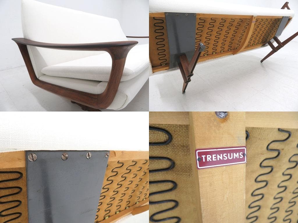 展示品　ヨハネスアンダーセン　ローズウッド　3人掛けソファ　北欧　ビンテージ