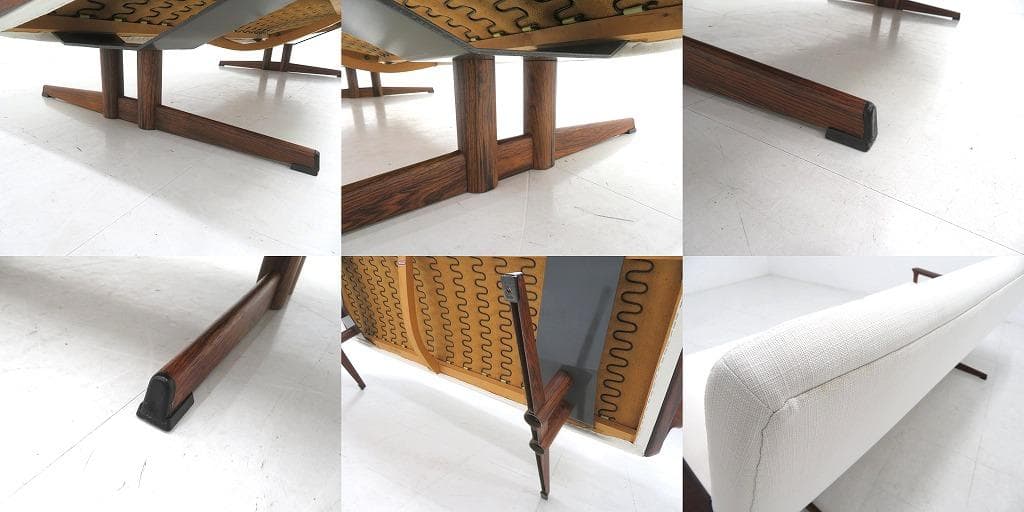 展示品　ヨハネスアンダーセン　ローズウッド　3人掛けソファ　北欧　ビンテージ