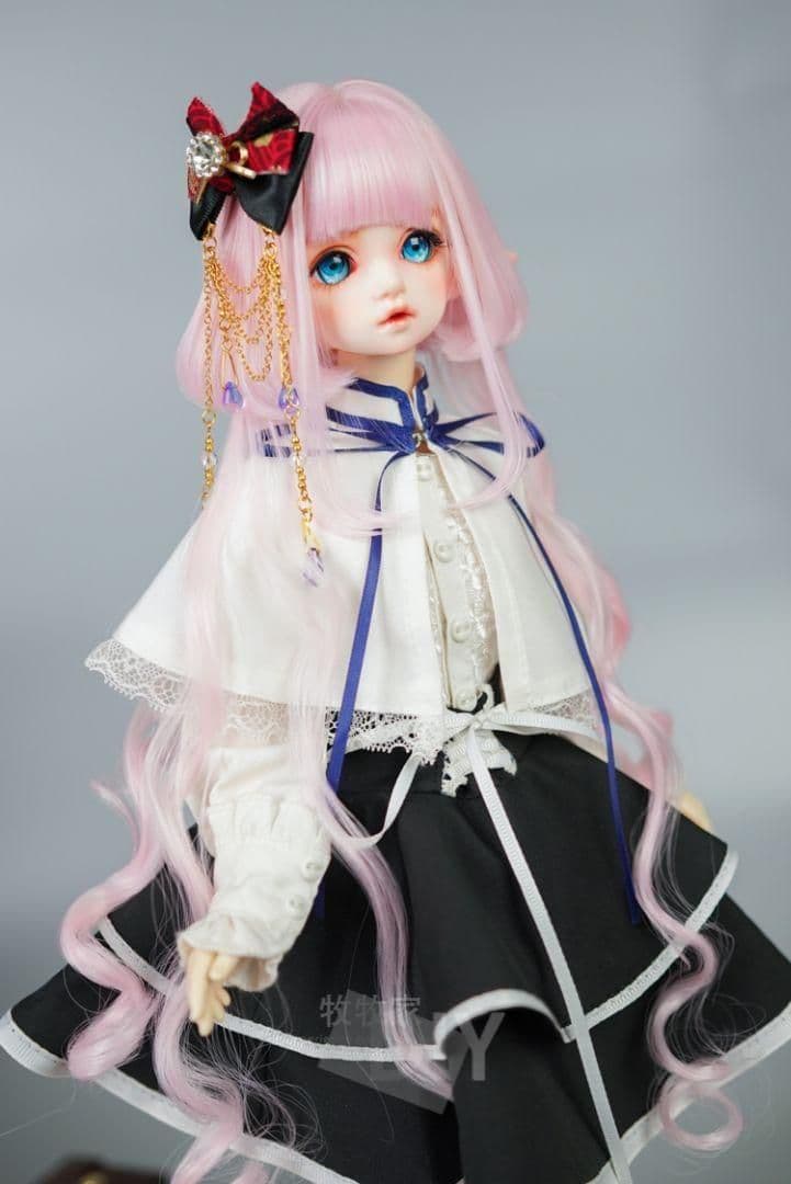 AS131 BJD 1/3 人形 ドール　用ウィッグ カツラ 耐熱 ハンドメイド