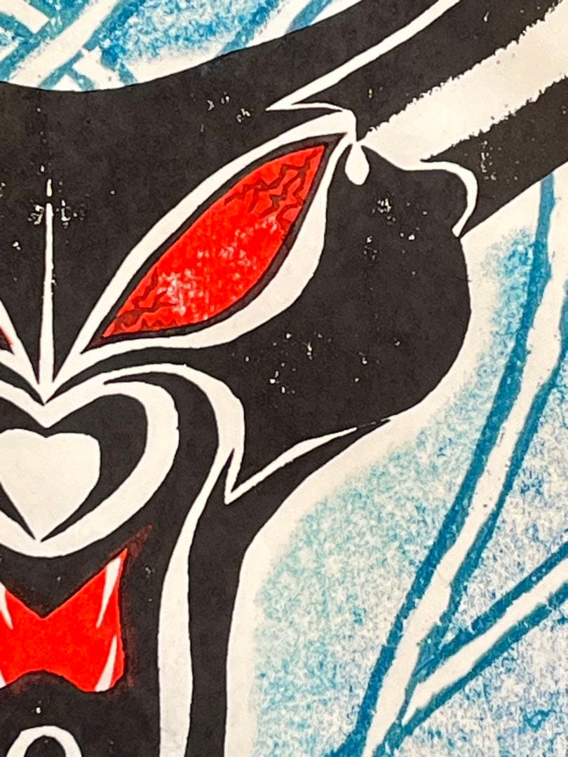 木版画 『#Worning』 心目獲