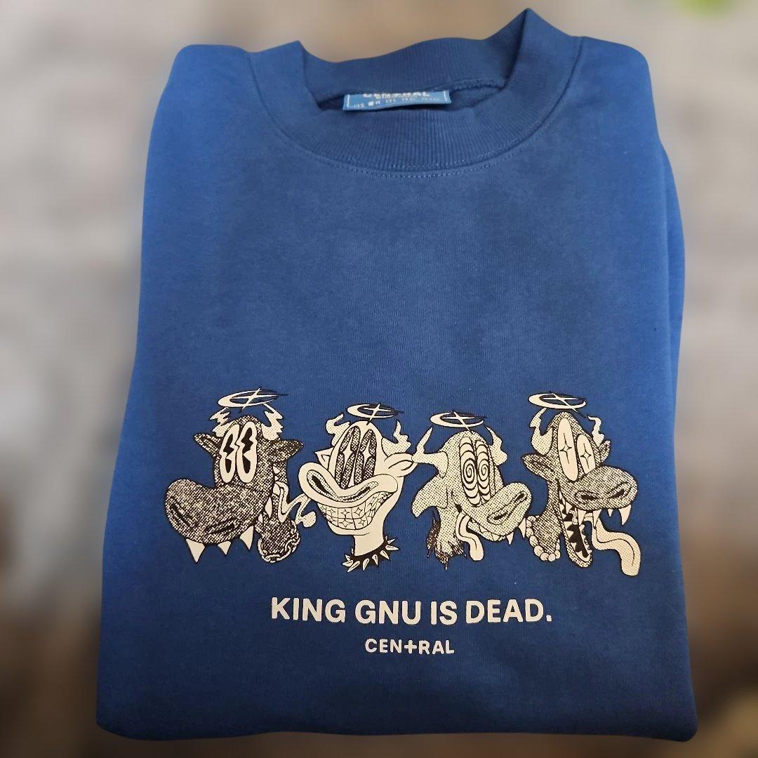 KING GNU スウェットシャツ 青 CENTRAL　Mサイズ