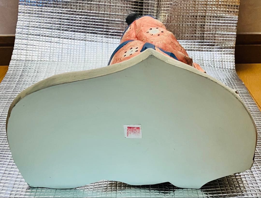 博多人形　奴国王 金印　日展作家 北岡秀雄作品 木札付き　飾り台付　説明書付き