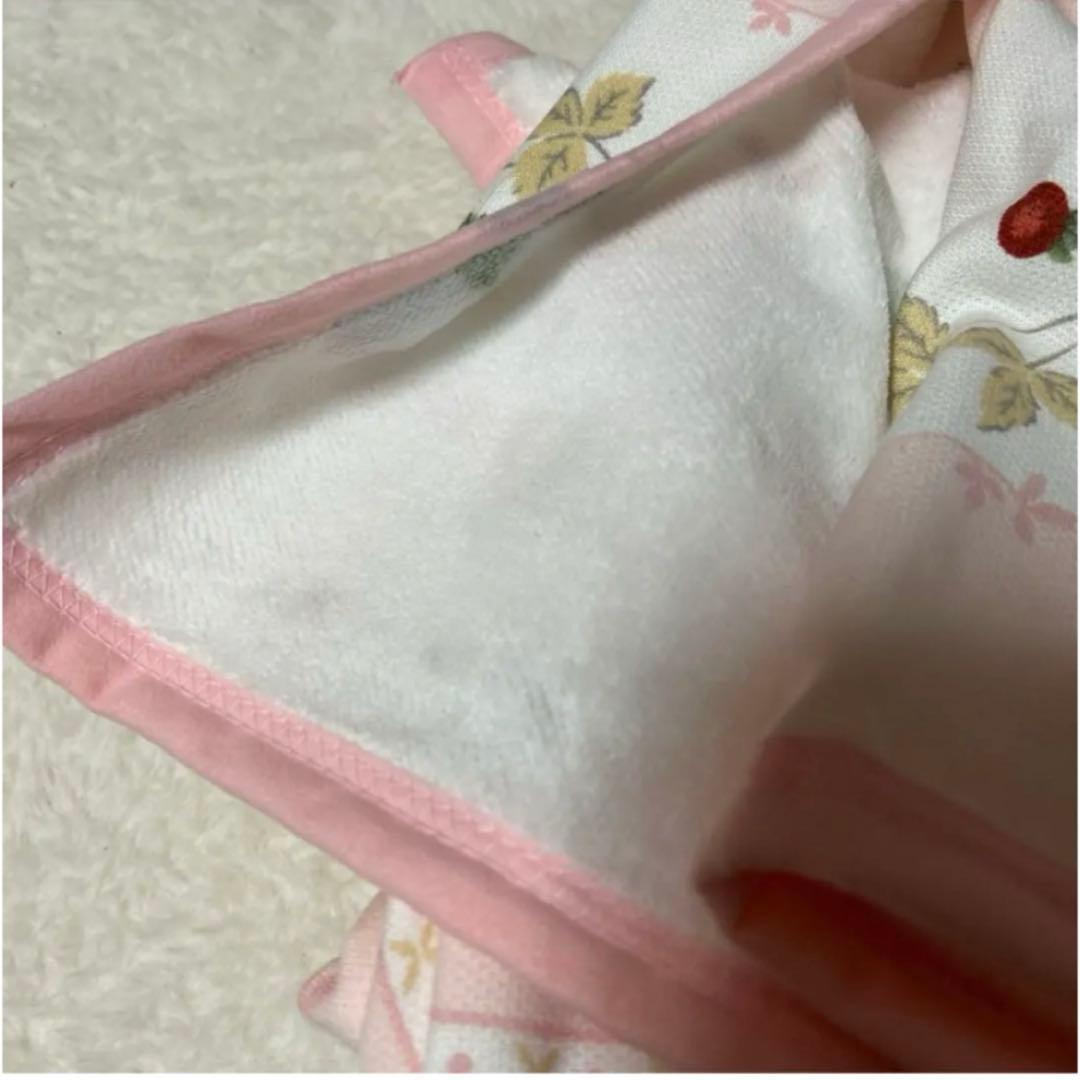 新品未使用 ウェッジウッド 綿毛布 ピンク イチゴ 西川 140×200