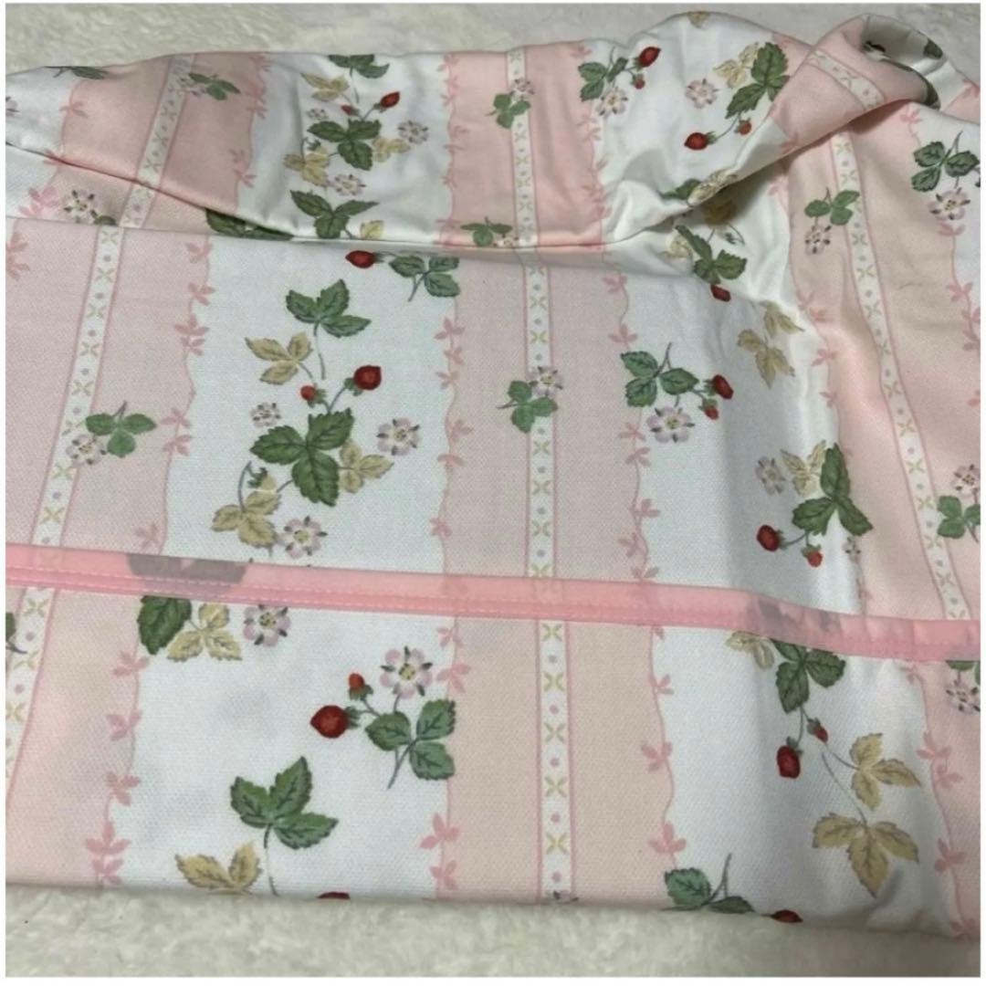 新品未使用 ウェッジウッド 綿毛布 ピンク イチゴ 西川 140×200
