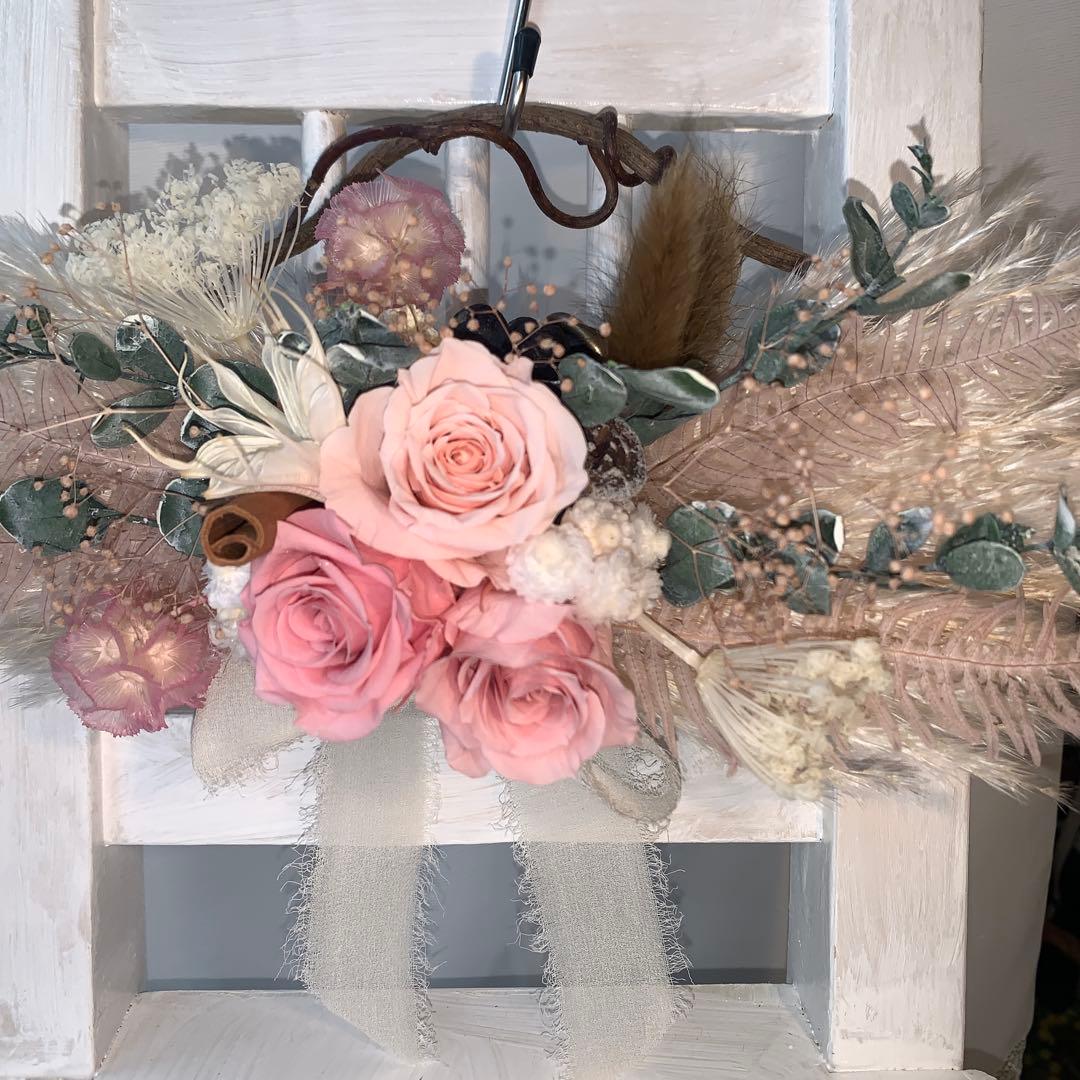 プリザーブドフラワーリース♡ステルンクーゲル✴︎星の球✴︎のリース