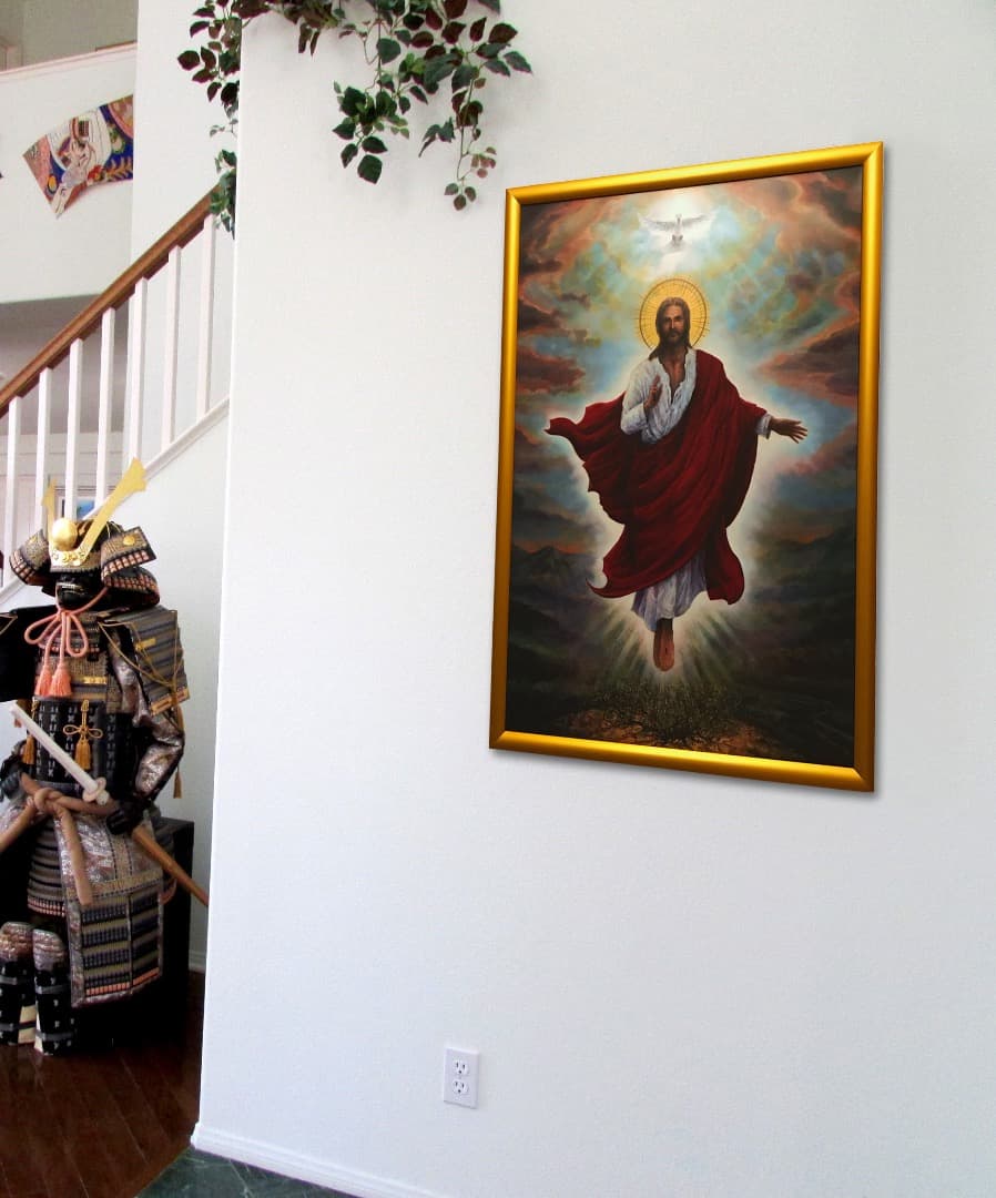 オリジナルB2キリスト額装絵画ポスター