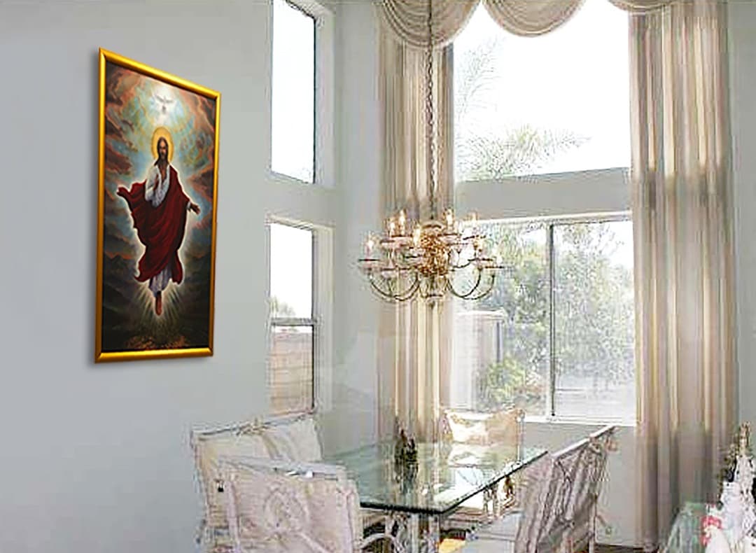 オリジナルB2キリスト額装絵画ポスター