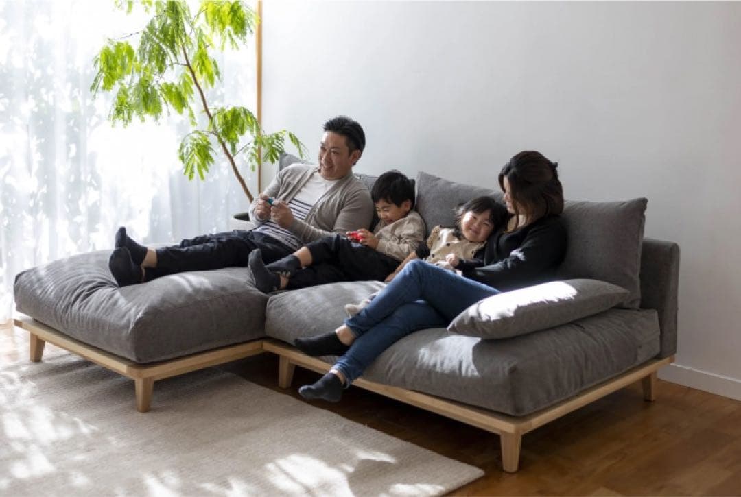 【定価22万】幸せになるソファ fumi ワイド＆ロング 210cm