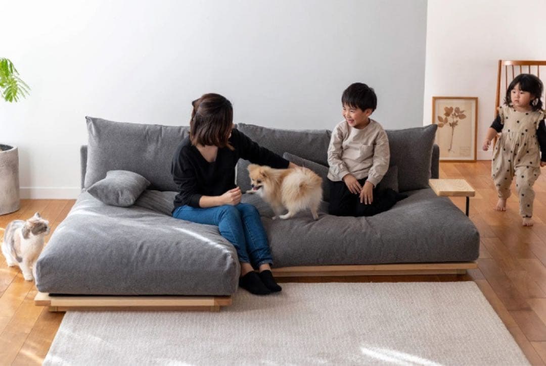 【定価22万】幸せになるソファ fumi ワイド＆ロング 210cm