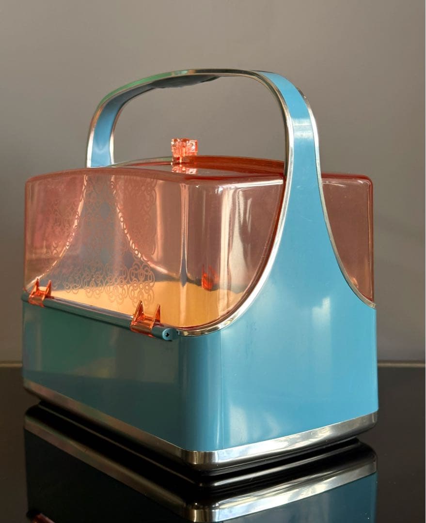 レトロポップ　ソーイングボックス　裁縫箱　コスメボックス　POLA ヴィンテージ