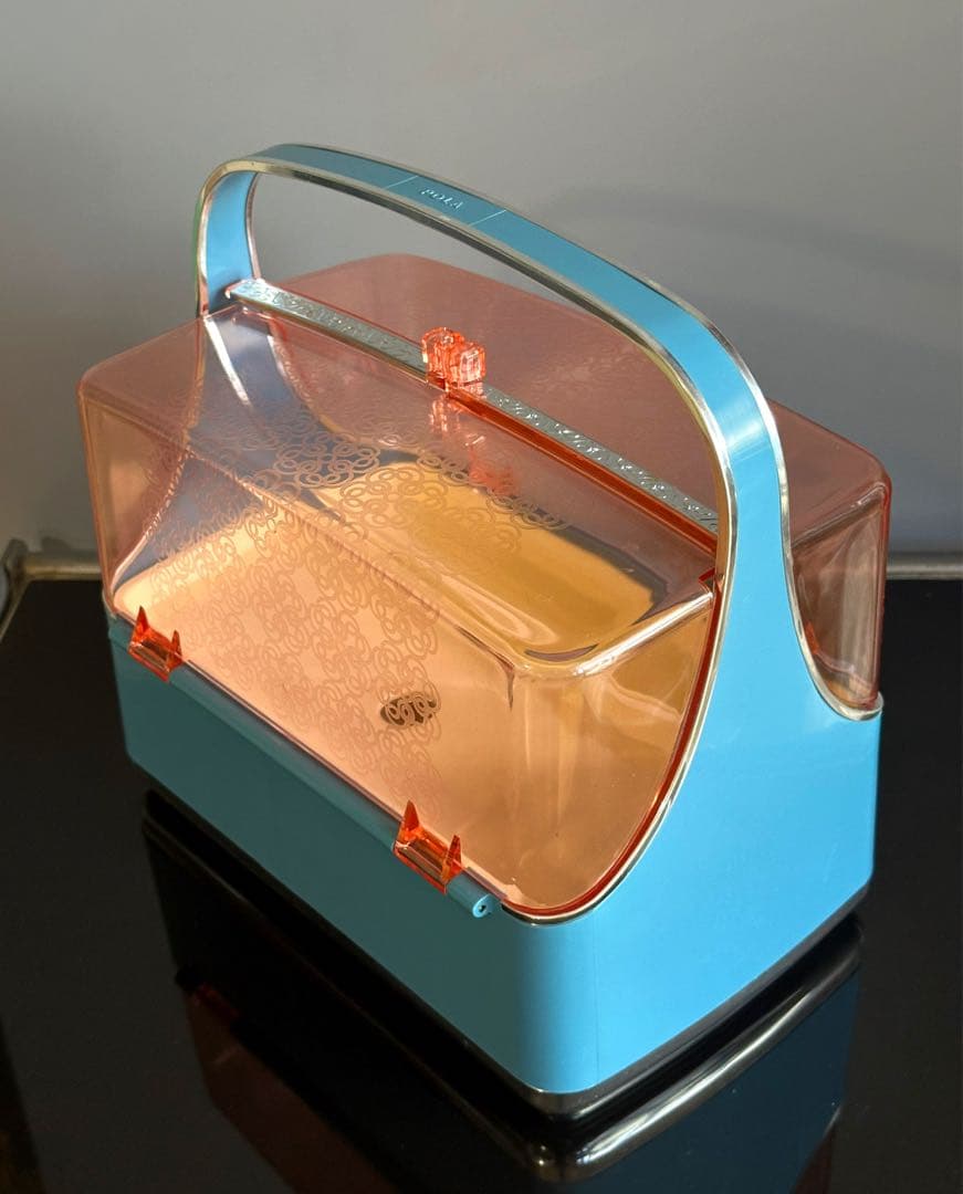 レトロポップ　ソーイングボックス　裁縫箱　コスメボックス　POLA ヴィンテージ