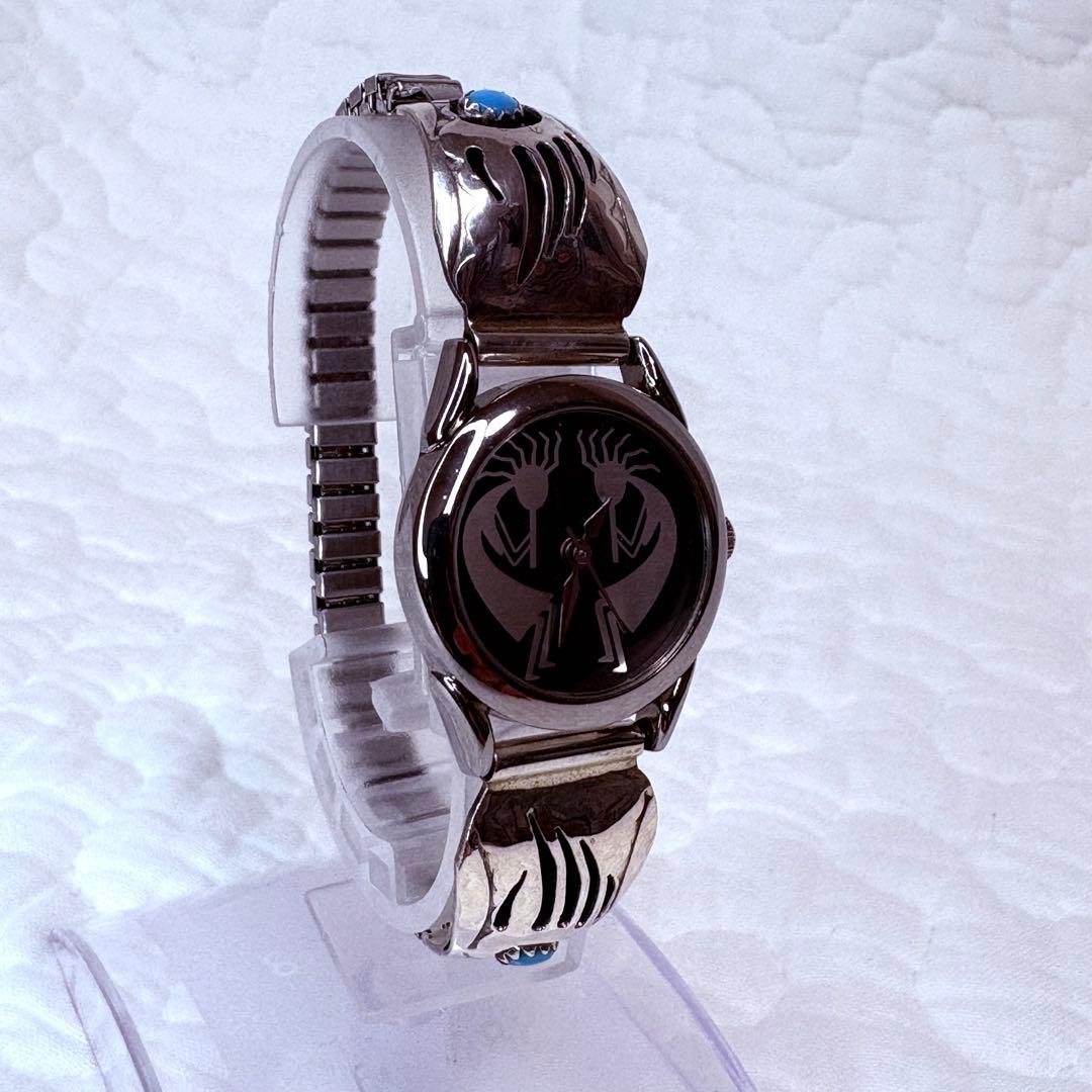 《希少》HOPI 腕時計 インディアンジュエリー ココペリ　ホピ　ハンドメイド