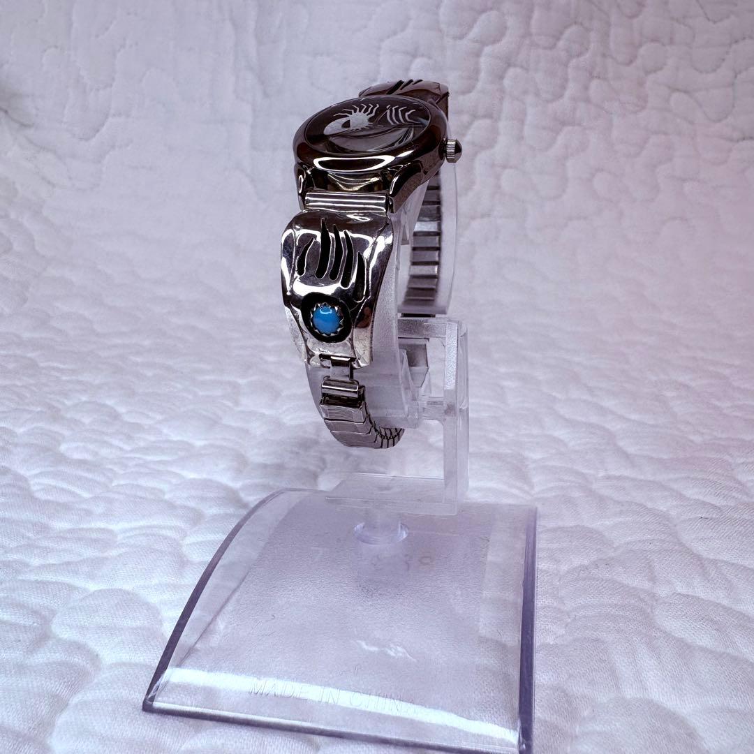 《希少》HOPI 腕時計 インディアンジュエリー ココペリ　ホピ　ハンドメイド